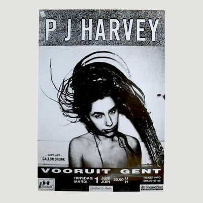 1993 PJ Harvey Rid of Me Belgian Tour Poster