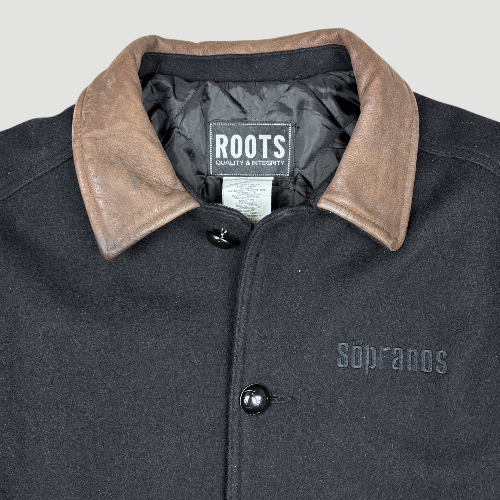 00's HBO The Sopranos Wool Button Up Jacket