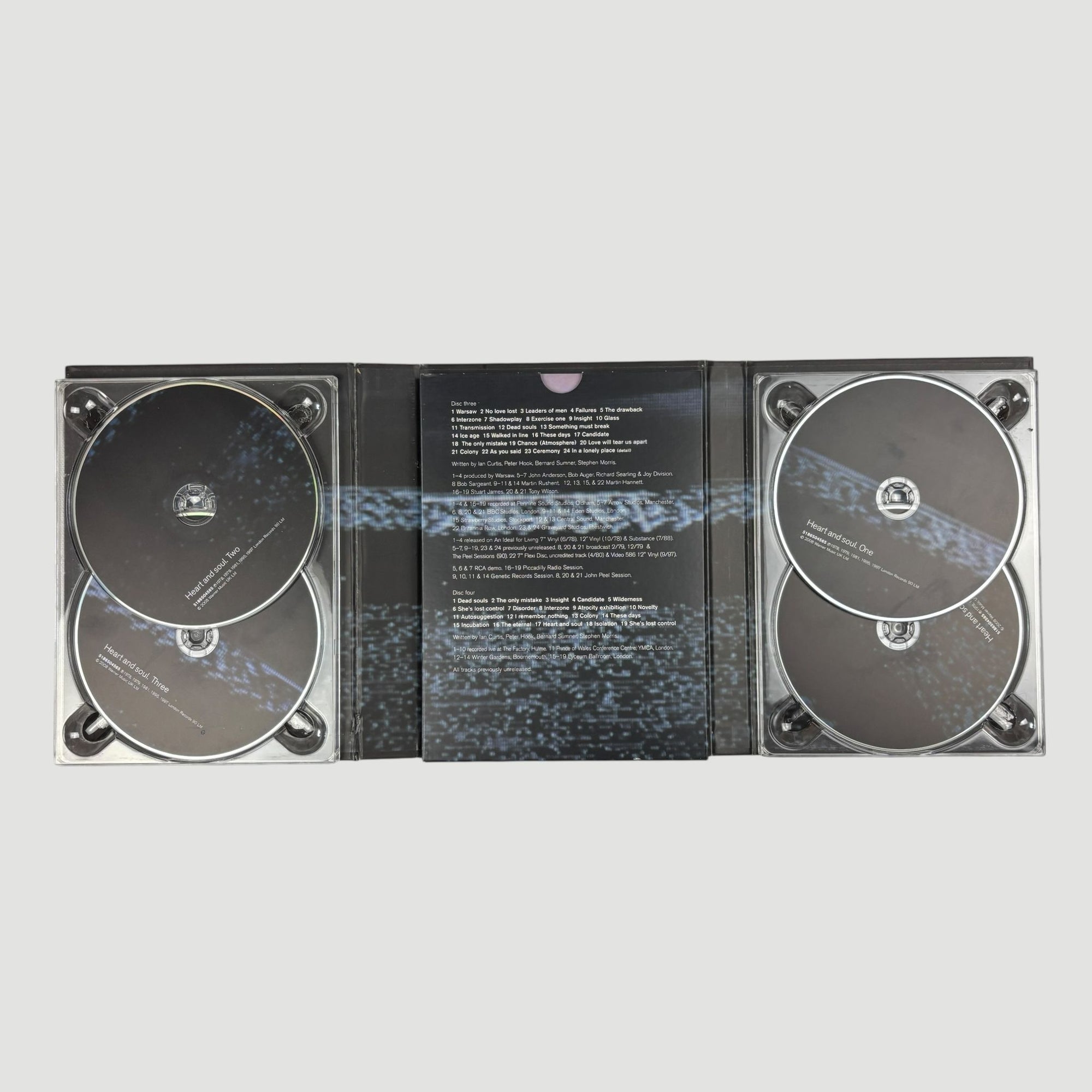 2008 Joy Division Heart and Soul UK 4CD Boxset