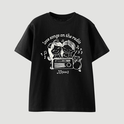 Mojave 3 x UG Love Songs on the Radio Faded Black T-Shirt