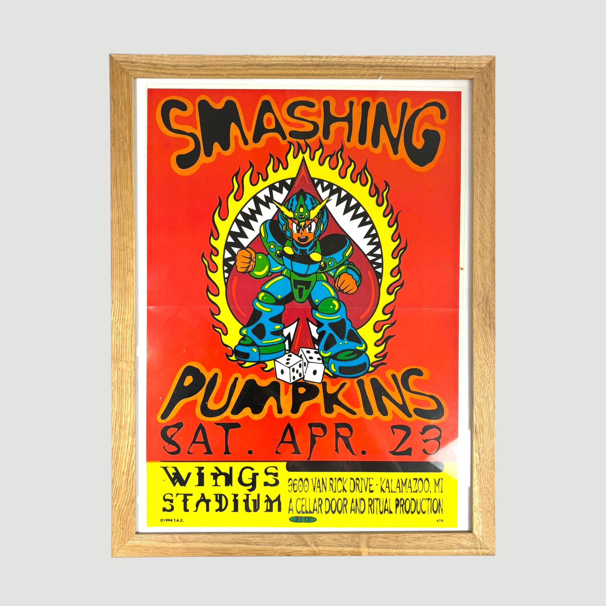 1995 The Smashing Pumpkins Guitar World Poster