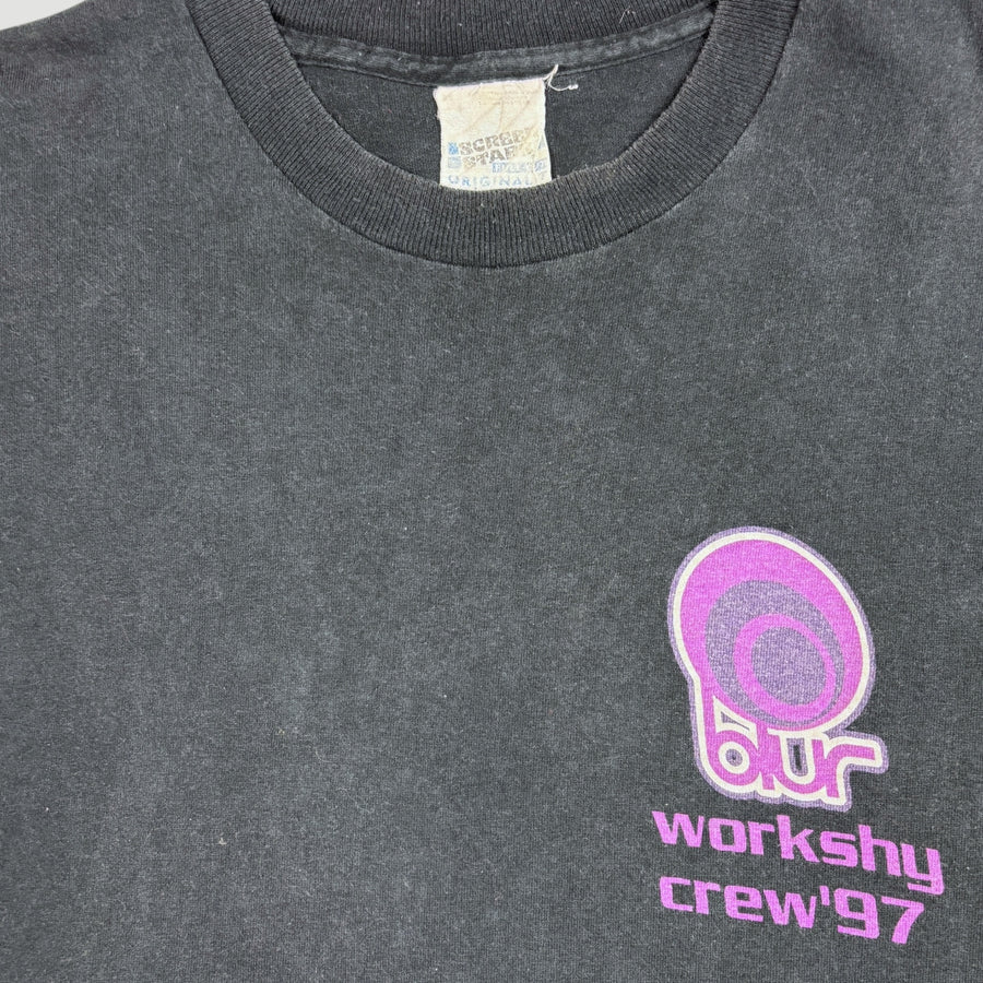 1997 Blur Workshy Crew '97 Tour Crew T-Shirt