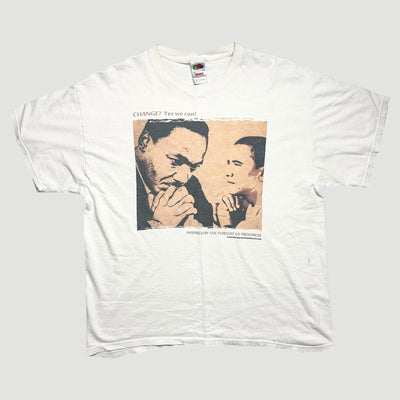 2008 Martin Luther King + Barack Obama Progress T-Shirt