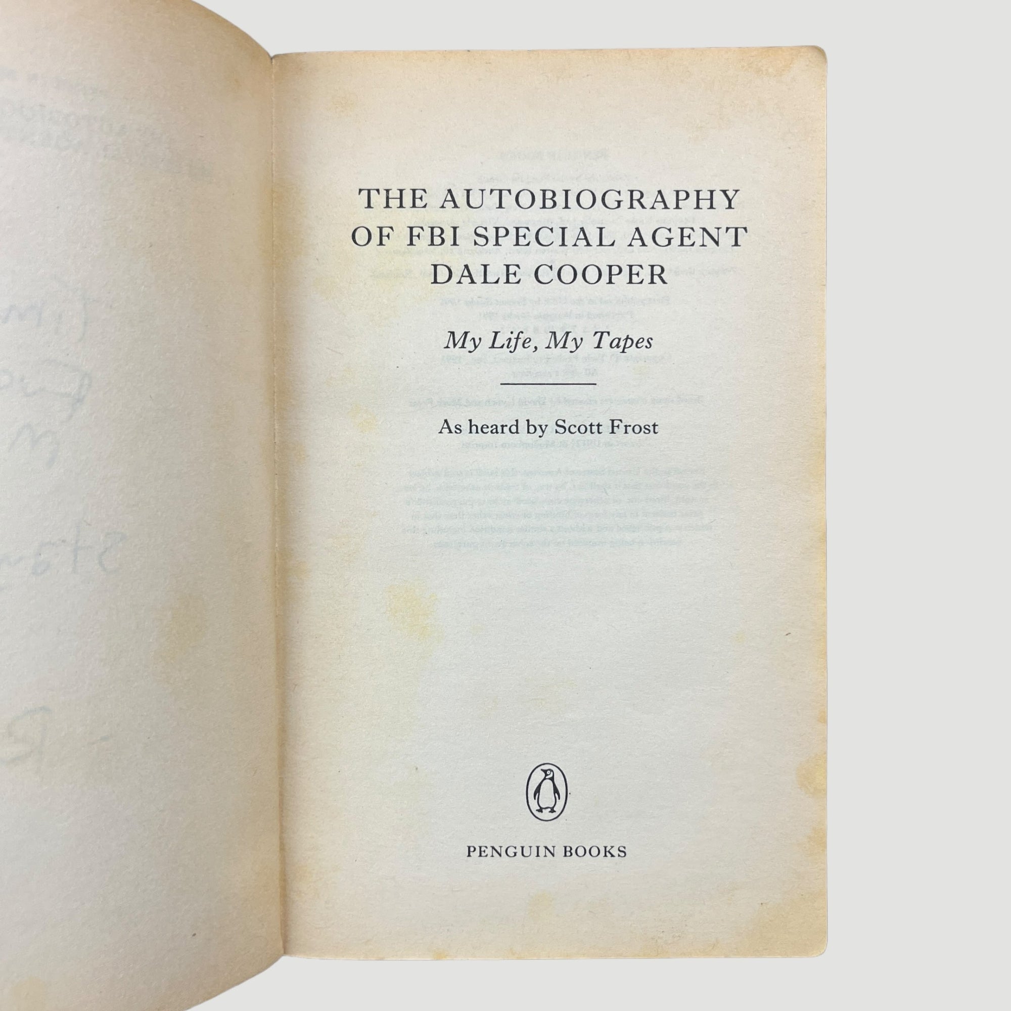 1991 The Autobiography of FBI Special Agent Dale Cooper