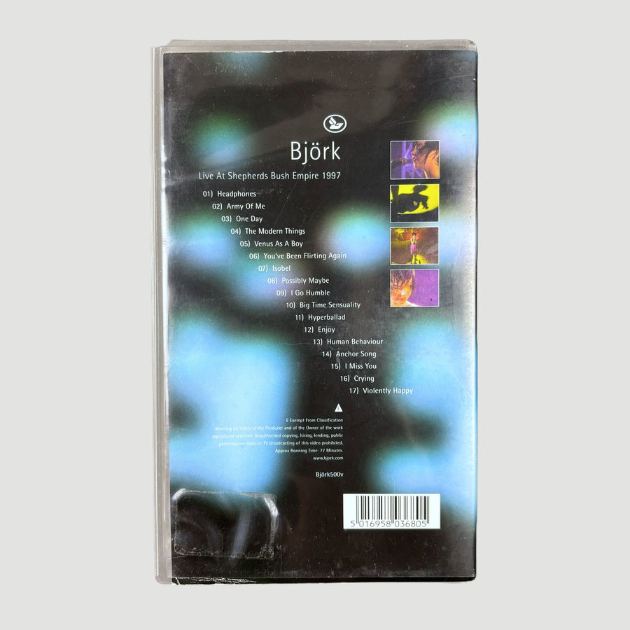 1997 Bjork Live at Sheperds Bush VHS