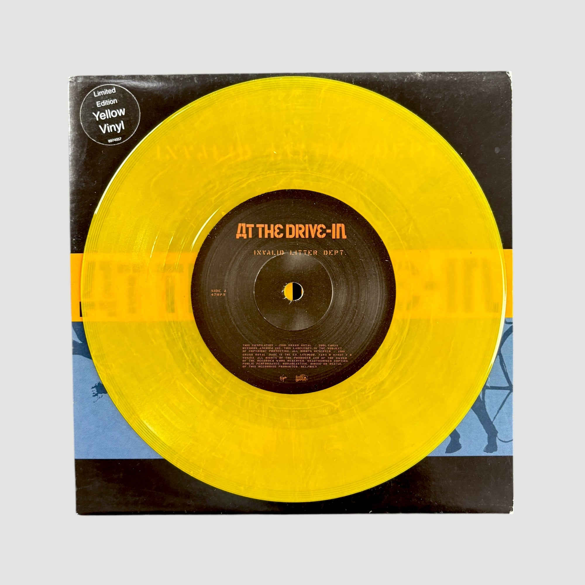 2000 At The Drive-In Invalid Litter Dept. UK 7" Single