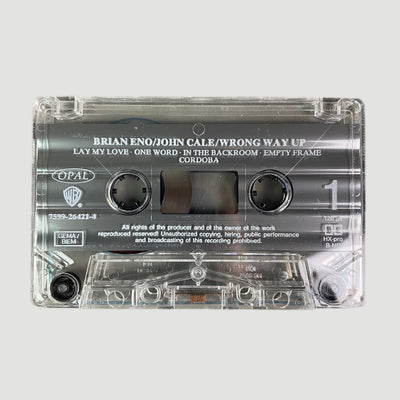 1990 Brian Eno & John Cale 'Wrong Way Up' Cassette