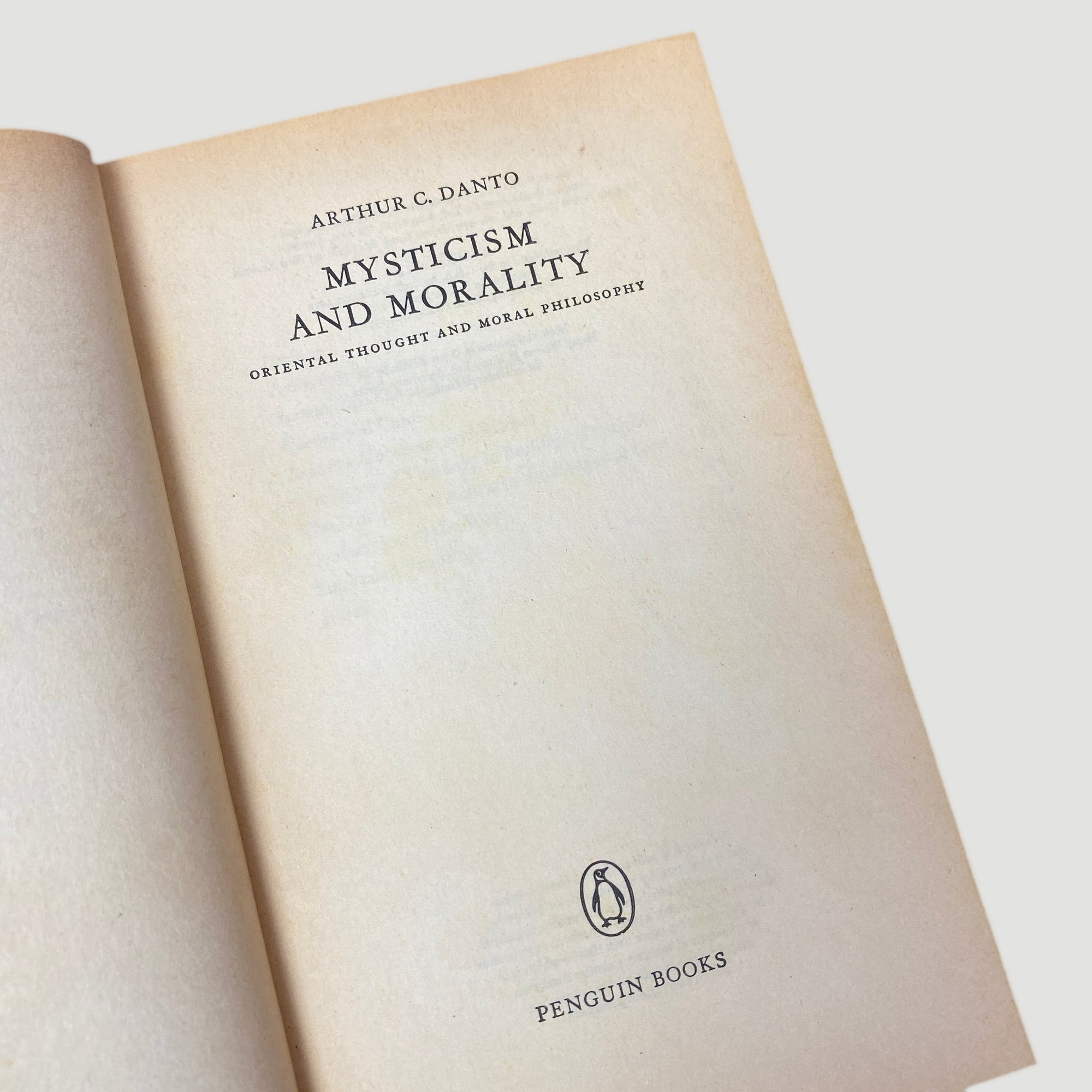 1976 Arthur C. Danto 'Mysticism & Morality' Pelican