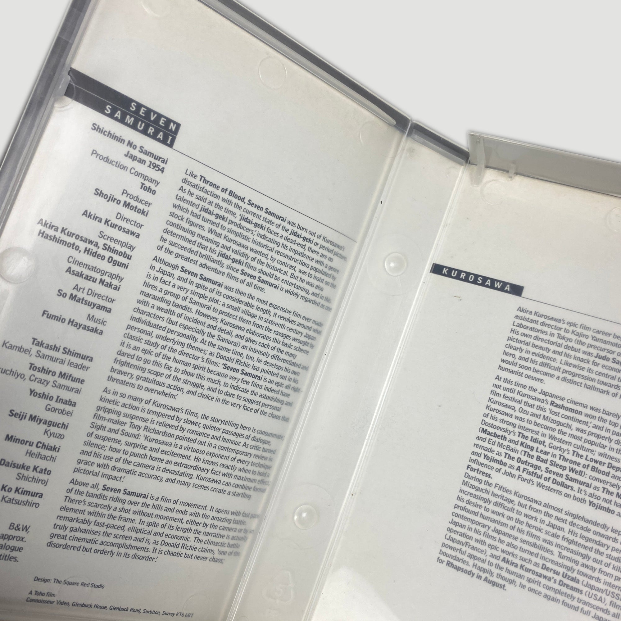 1995 Seven Samurai VHS