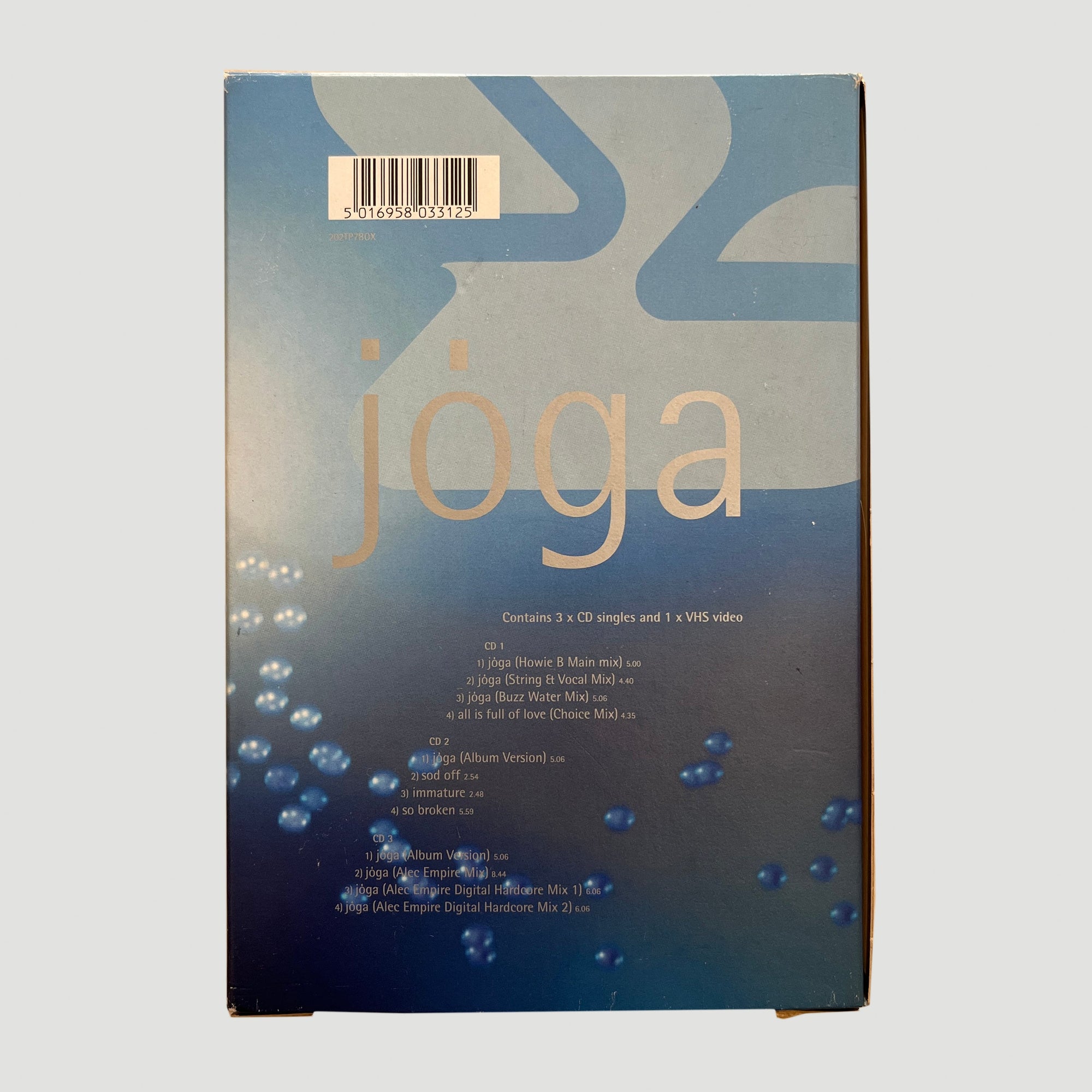 1997 Bjork Joga 3CD/VHS Boxset