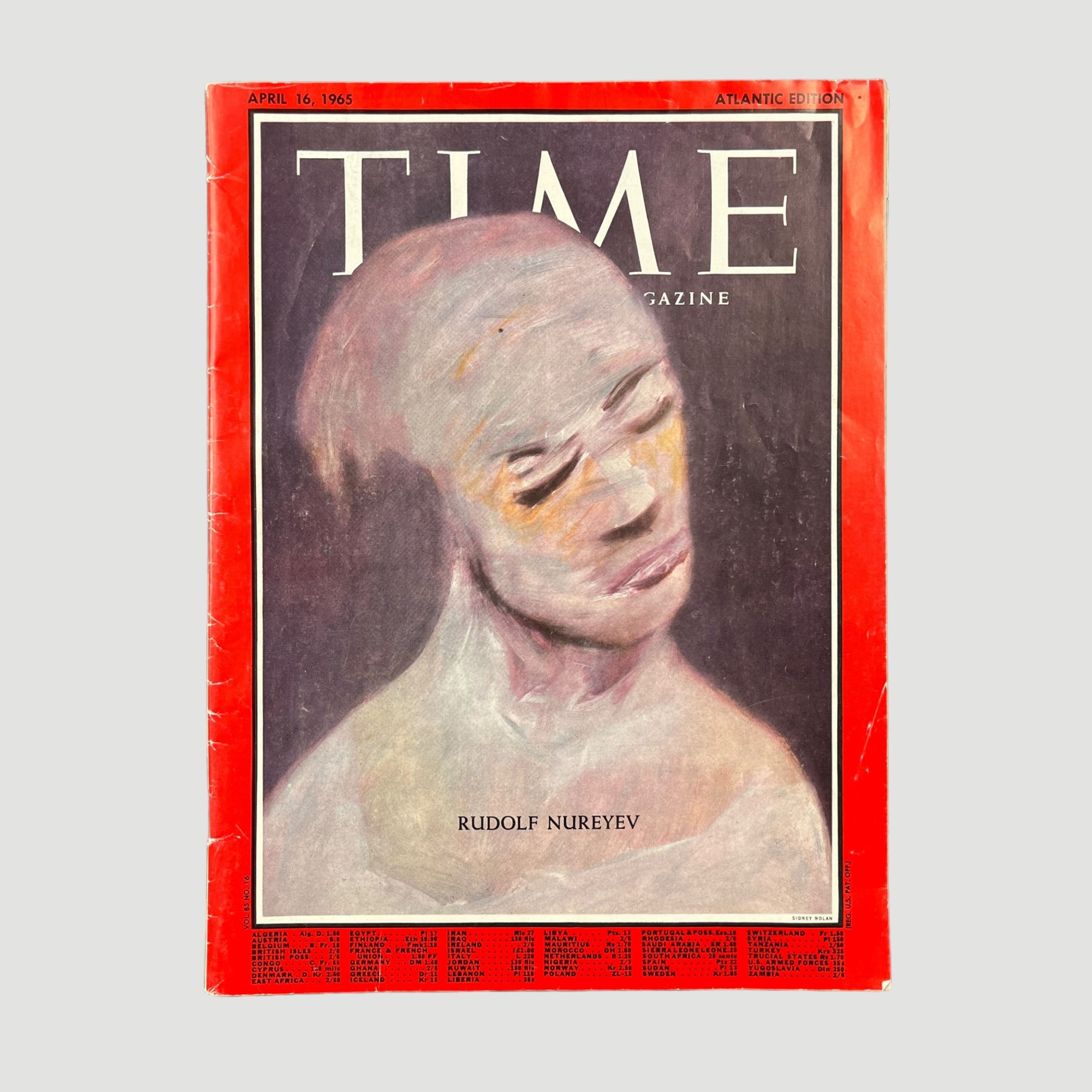 1965 TIME Magazine Rudolf Nureyev Issue