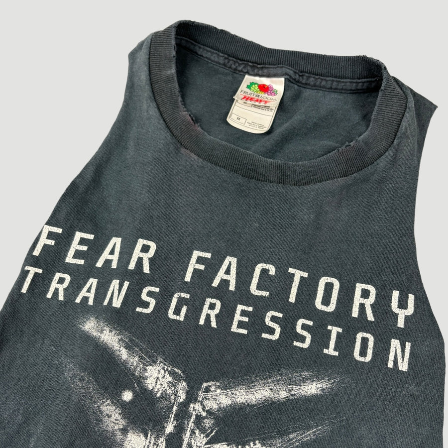 2005 Fear Factory Transgression Cropped T-Shirt