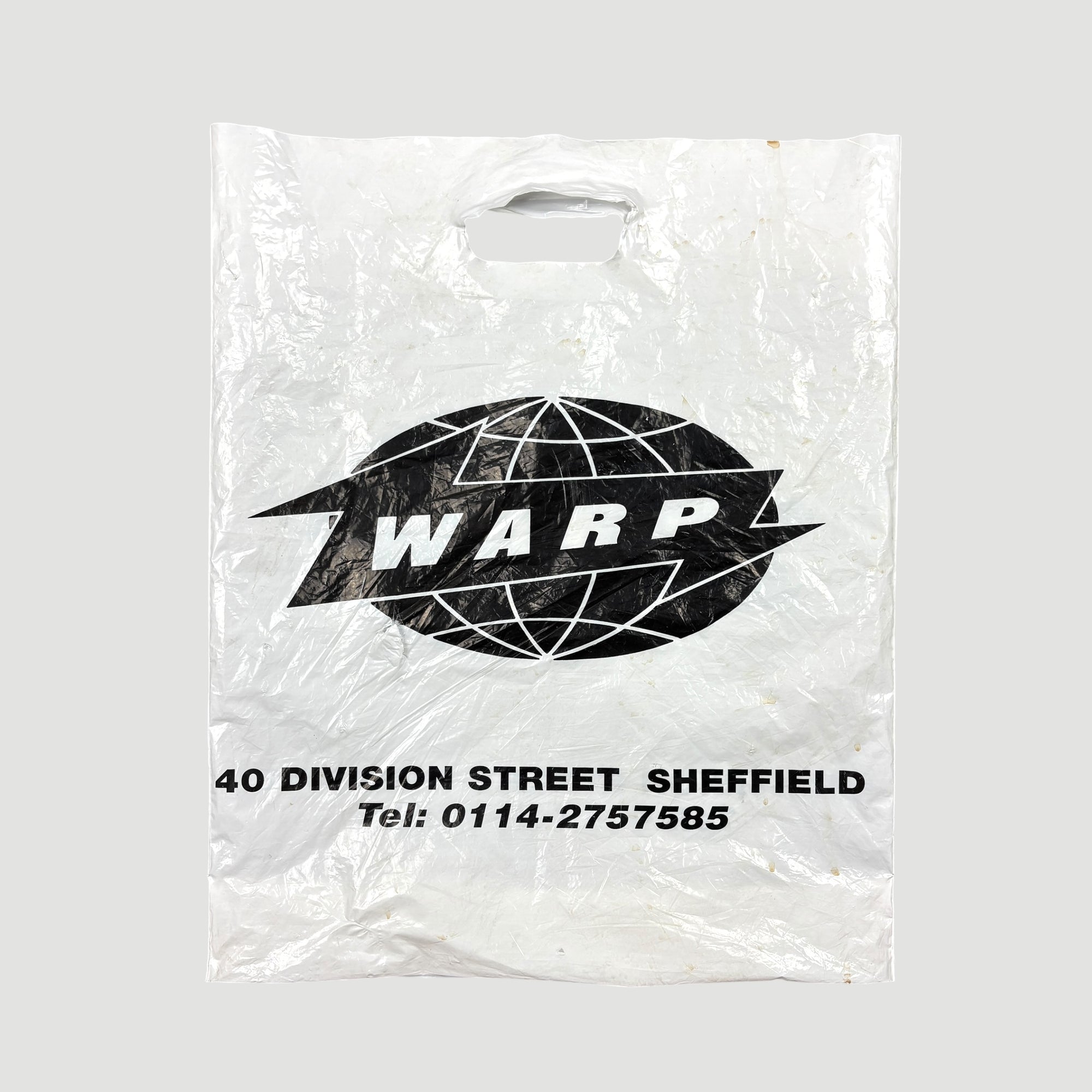 90's Warp Records Division Street Sheffield Carrier Bag