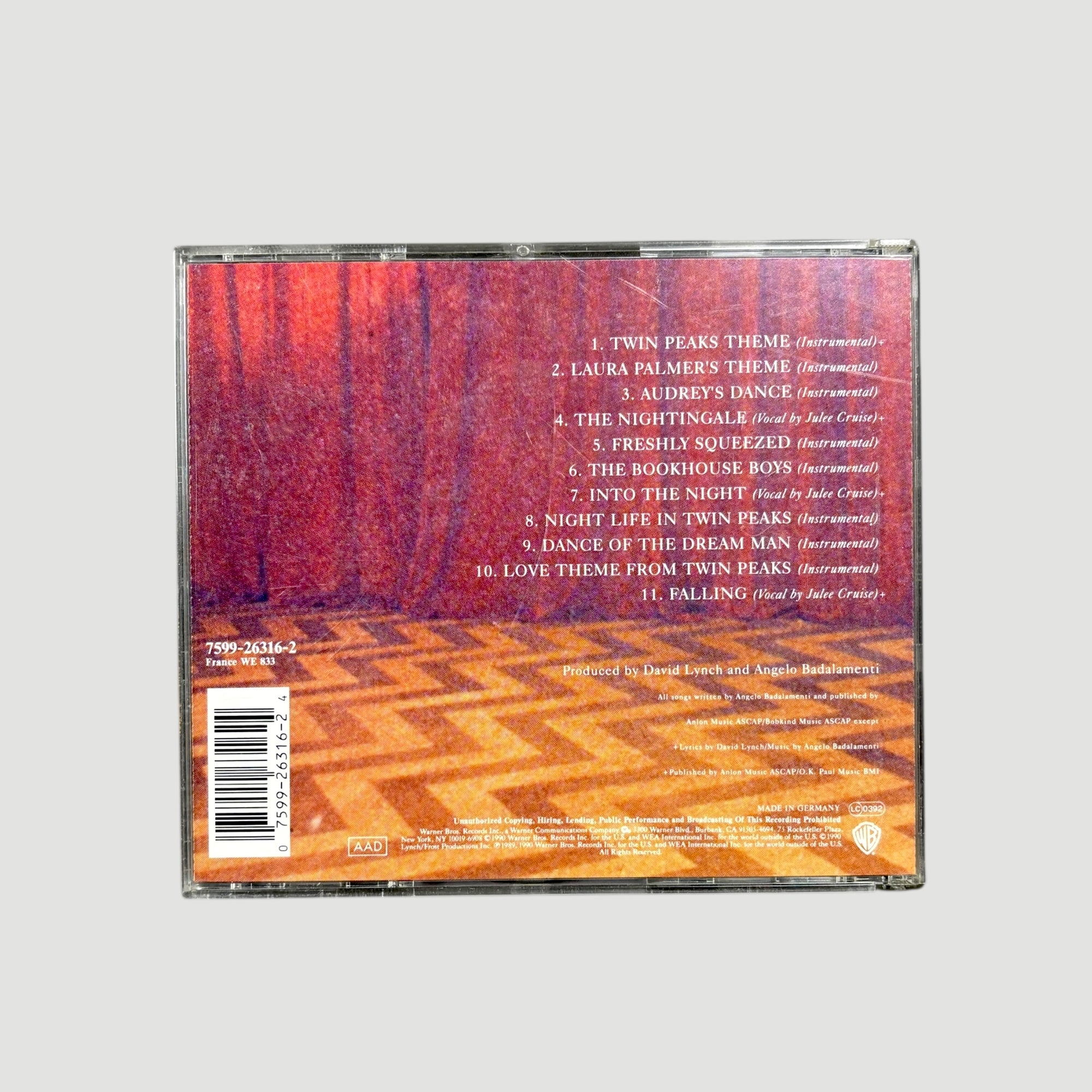 1990 Twin Peaks US Longbox Soundtrack CD