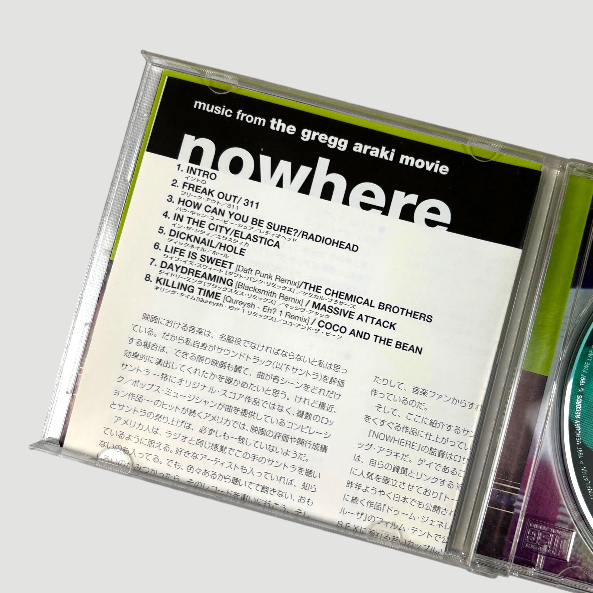 1997 Gregg Araki Nowhere Japanese OST CD