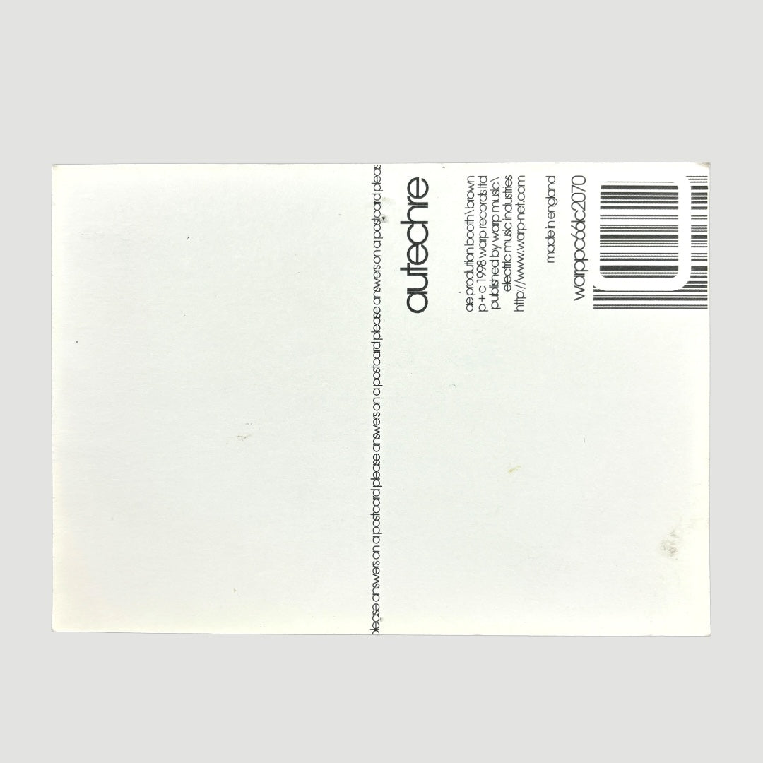 Late 90's Autechre Warp Records Postcard