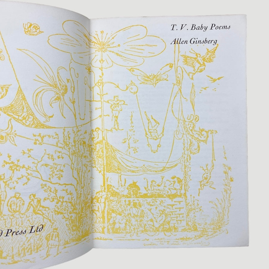 1967 Allen Ginsberg T.V. Baby Poems 1st Ed. Softcover
