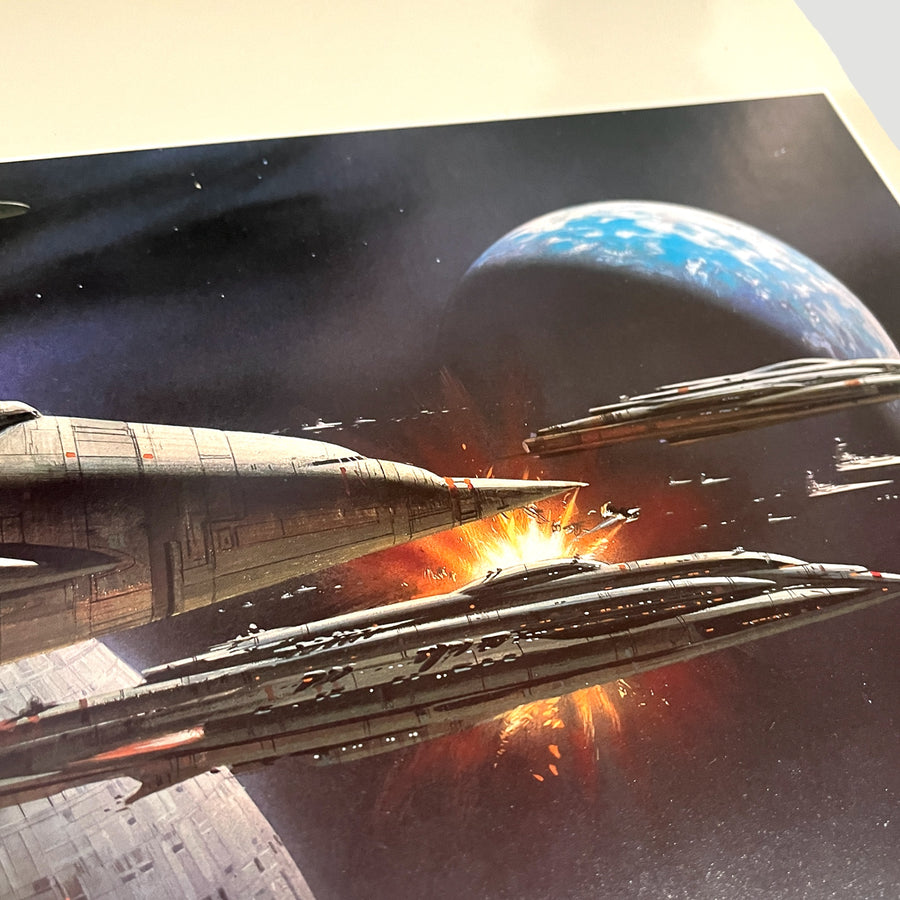 1982 Star Wars Ralph McQuarrie Space Battle Print