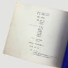 1998 Derek Jarman's Blue Japanese/English Screenplay 2nd Edition