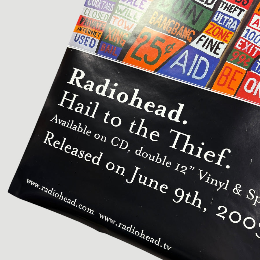 2004 Radiohead Hail to the Thief Promo Poster