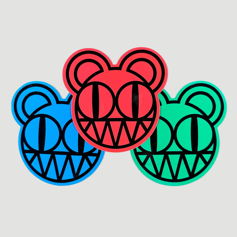 2000 Radiohead KID A Bear Promo 3 Sticker Set