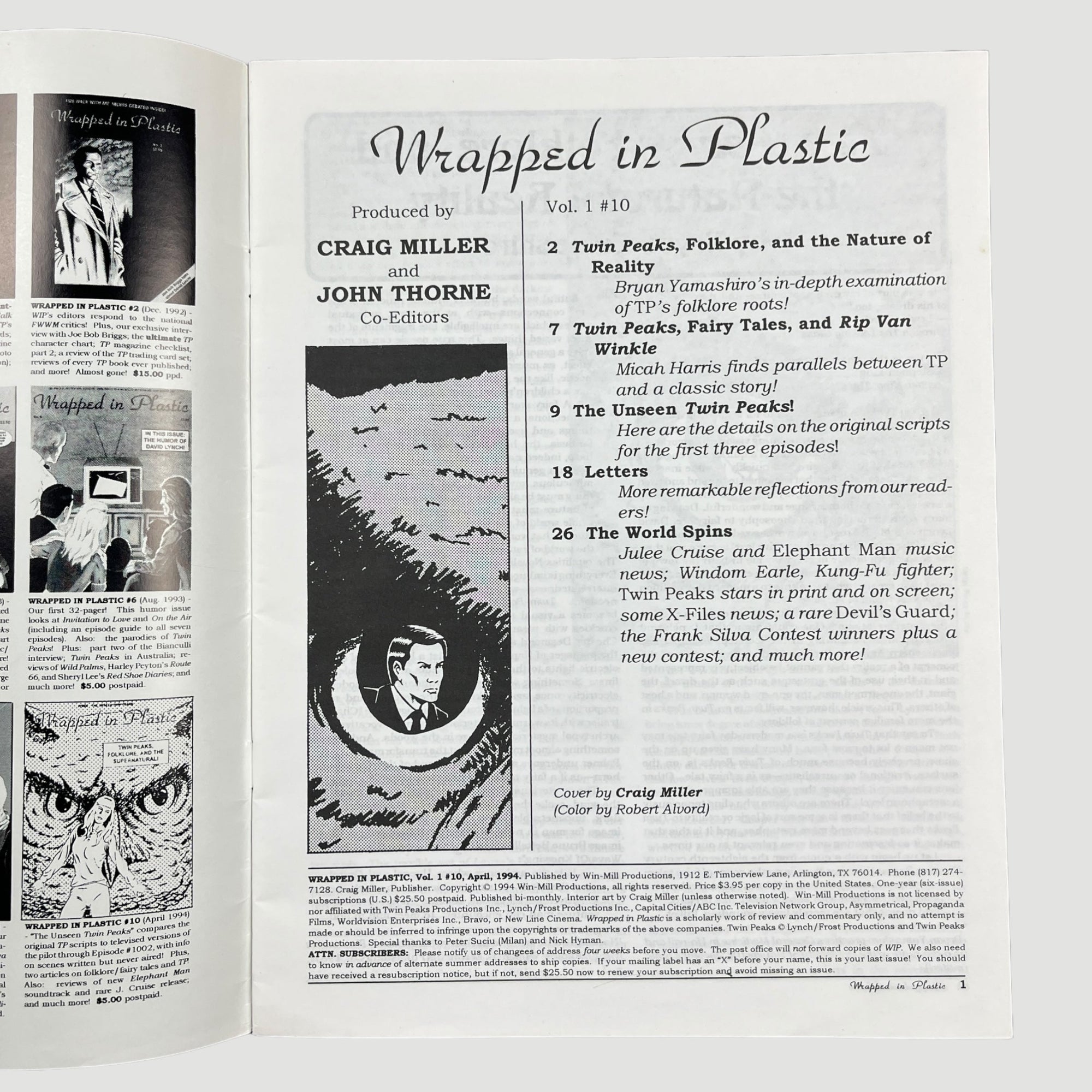 1993 Twin Peaks: Wrapped in Plastic Issue #10