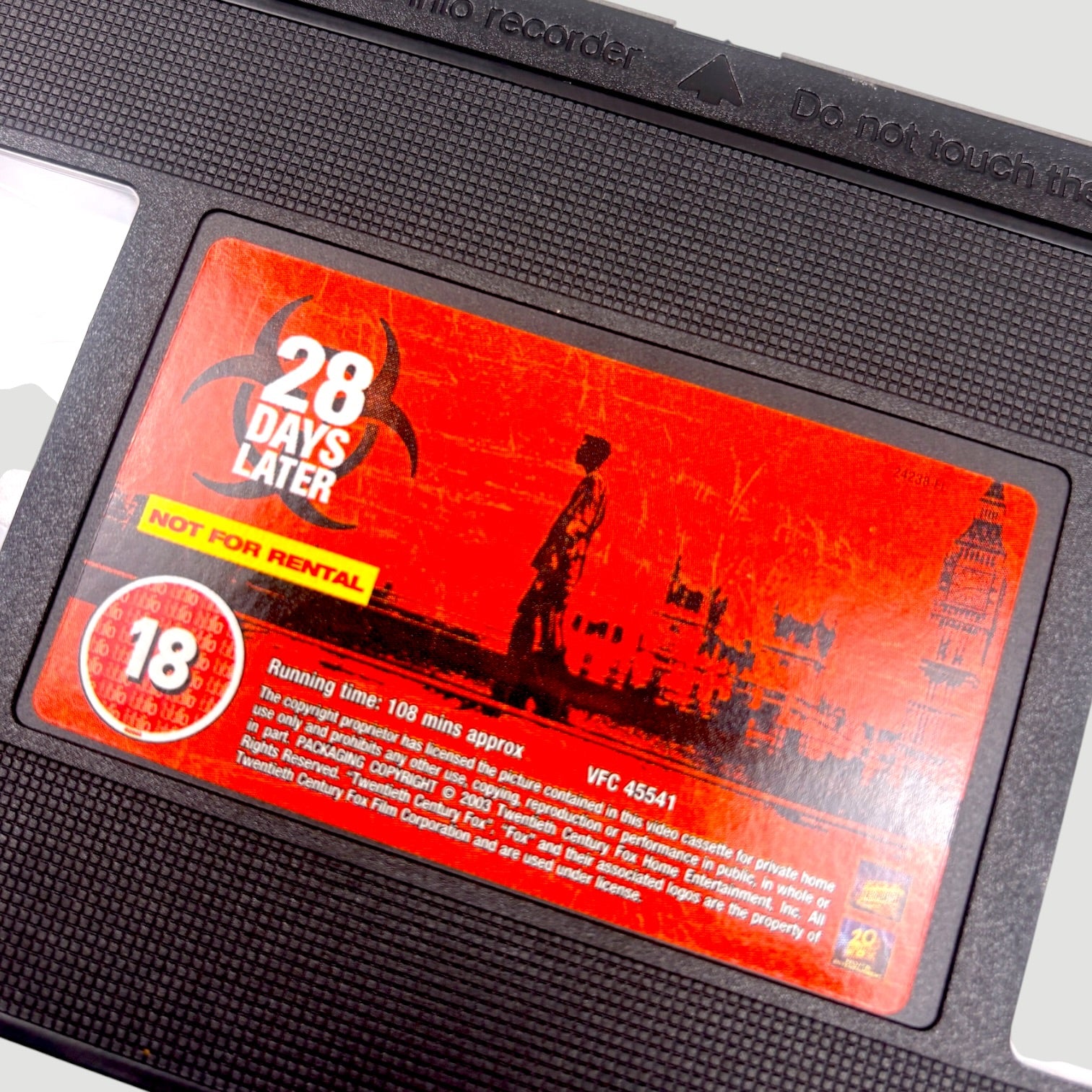 2002 28 Days Later UK VHS