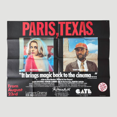 1984 Paris, Texas UK Quad Poster