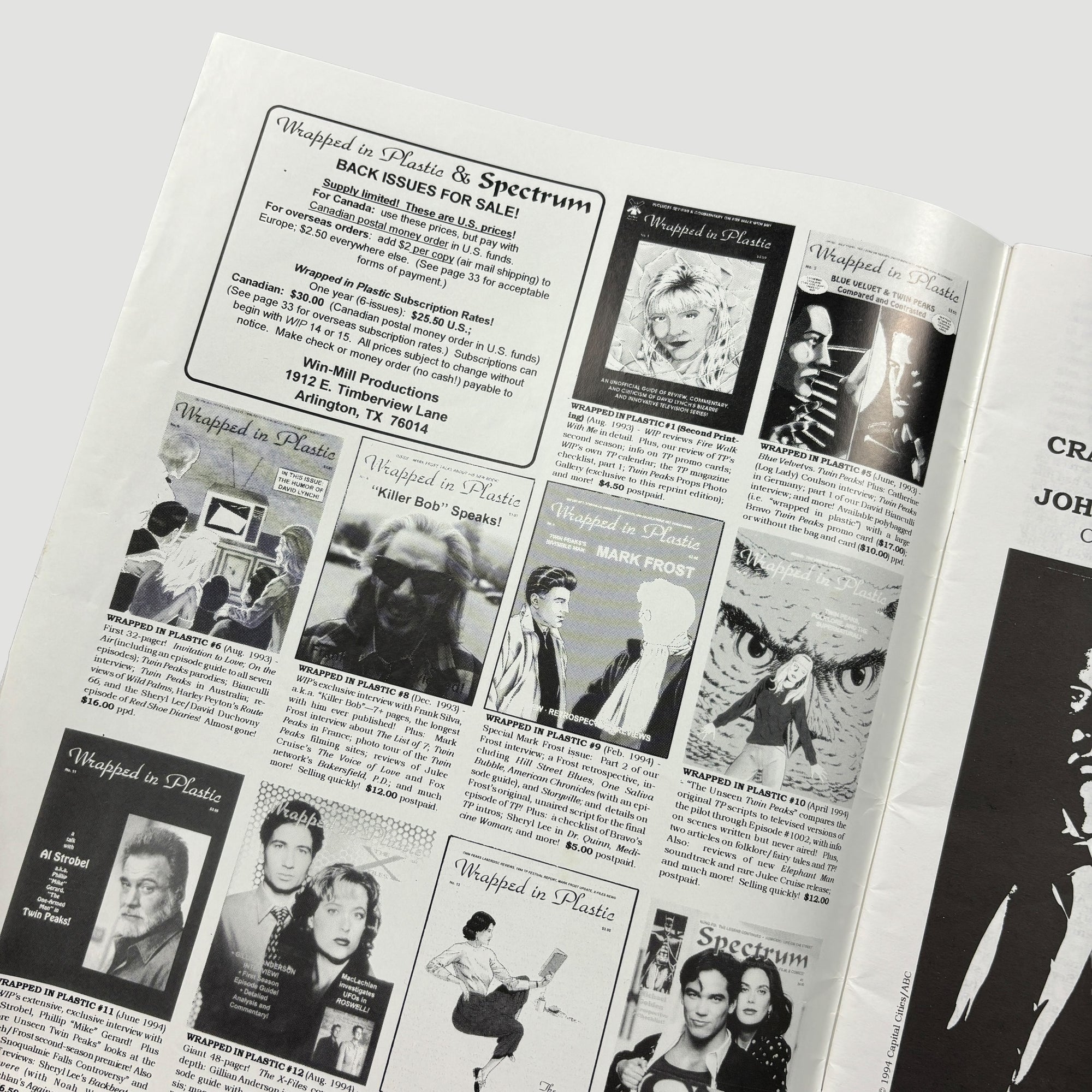 1991 Twin Peaks: Wrapped in Plastic Issue #14