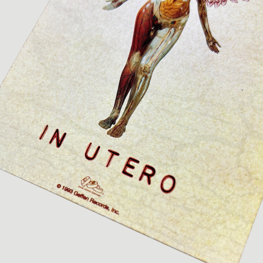 1993 Nirvana In Utero Promo Sticker