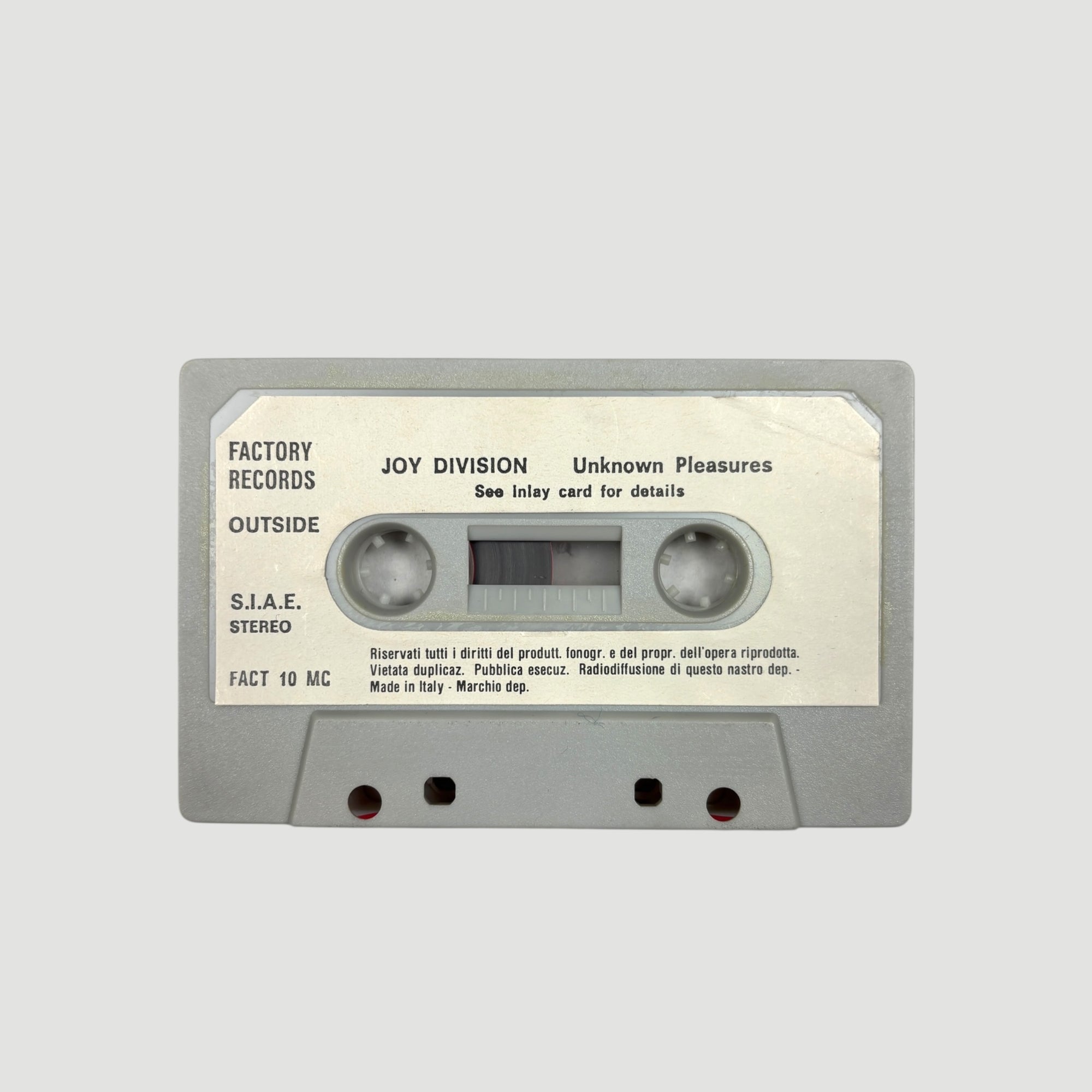 1980 Joy Division Unknown Pleasures Cassette