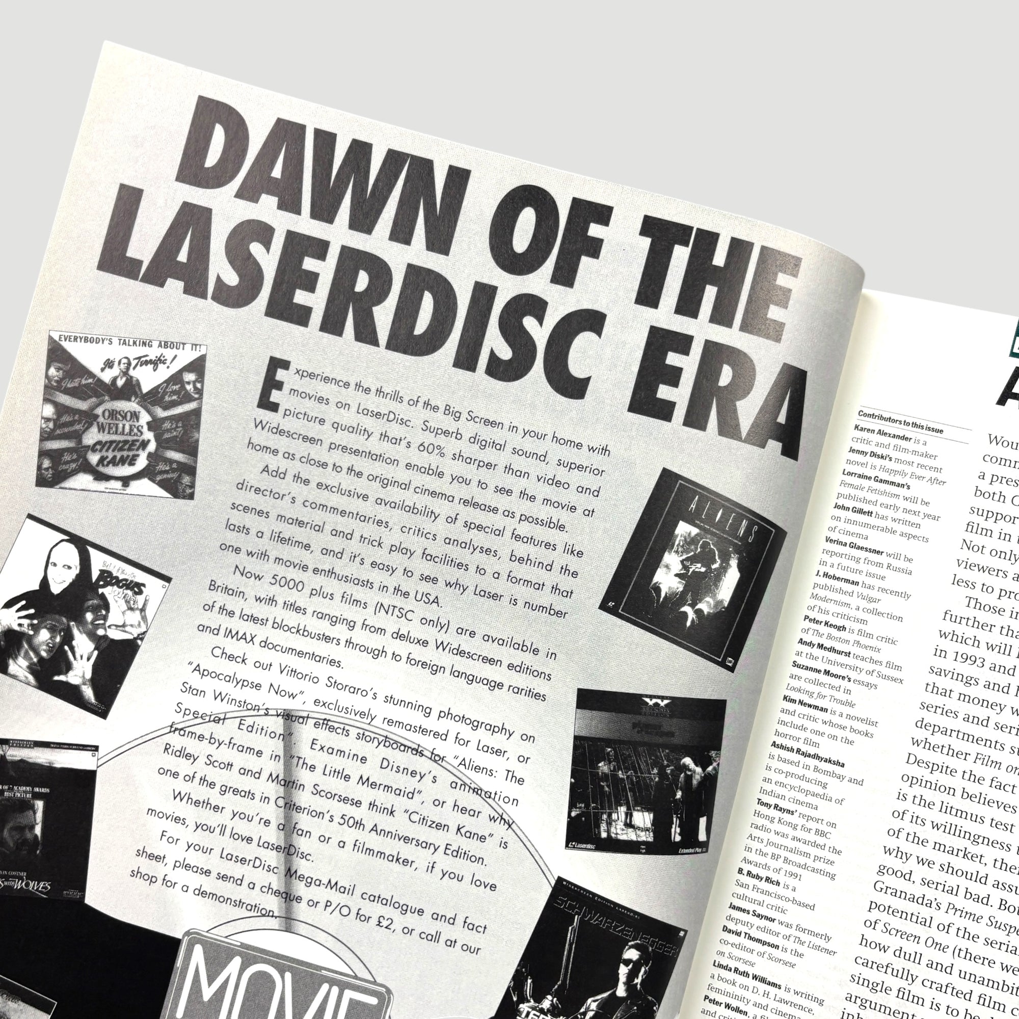 1992 Sight and Sound Winona Ryder Cover Issue