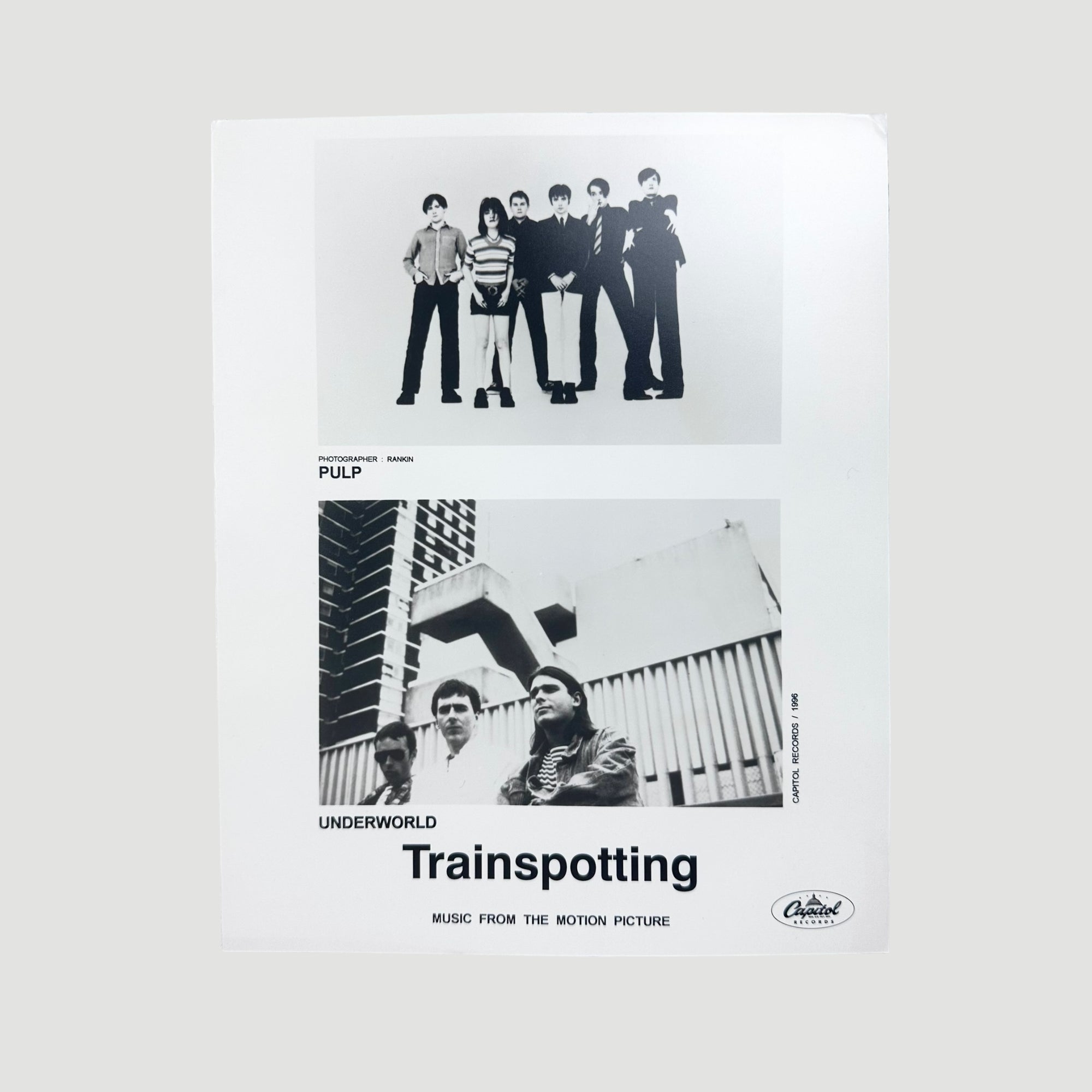 1996 Trainspotting Soundtrack US Press Pack