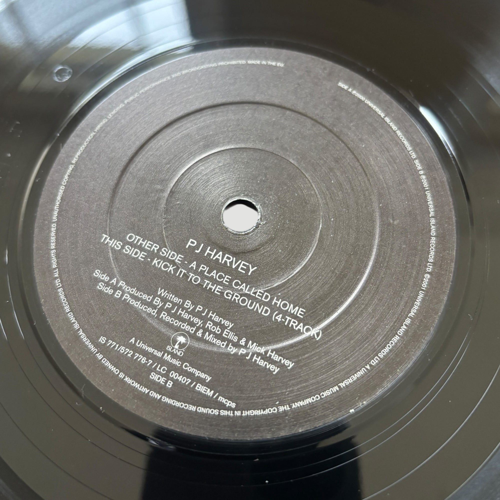 2000 PJ Harvey A Place Called Home UK 7" Single