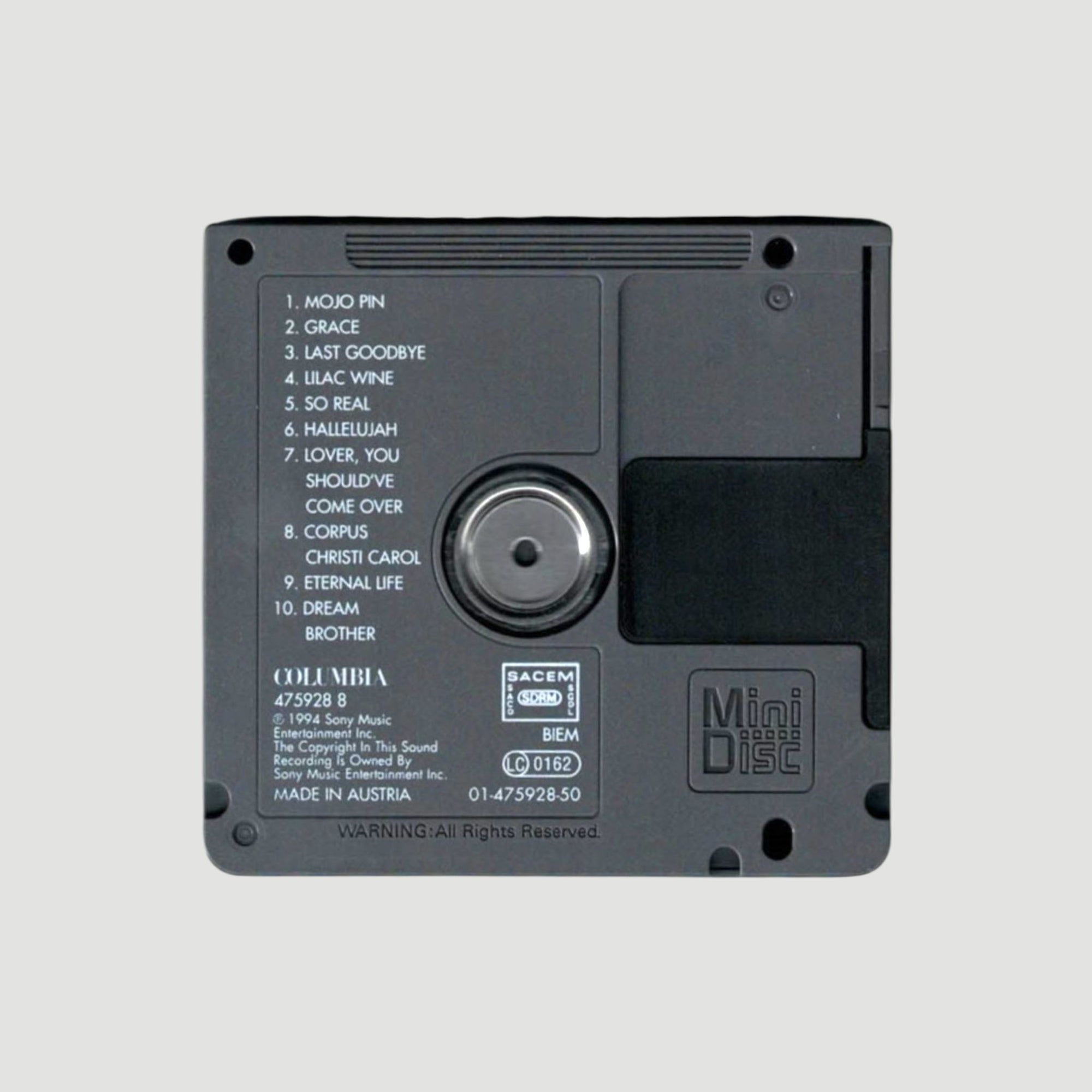 Late 90's Jeff Buckley Grace MiniDisc