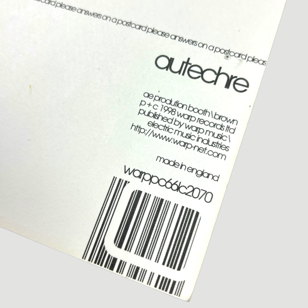Late 90's Autechre Warp Records Postcard