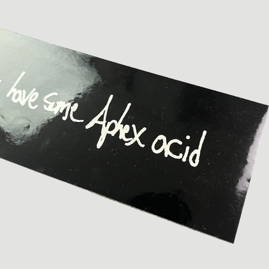 2001 Aphex Twin 'Aphex Acid' Drukqs Promo Sticker