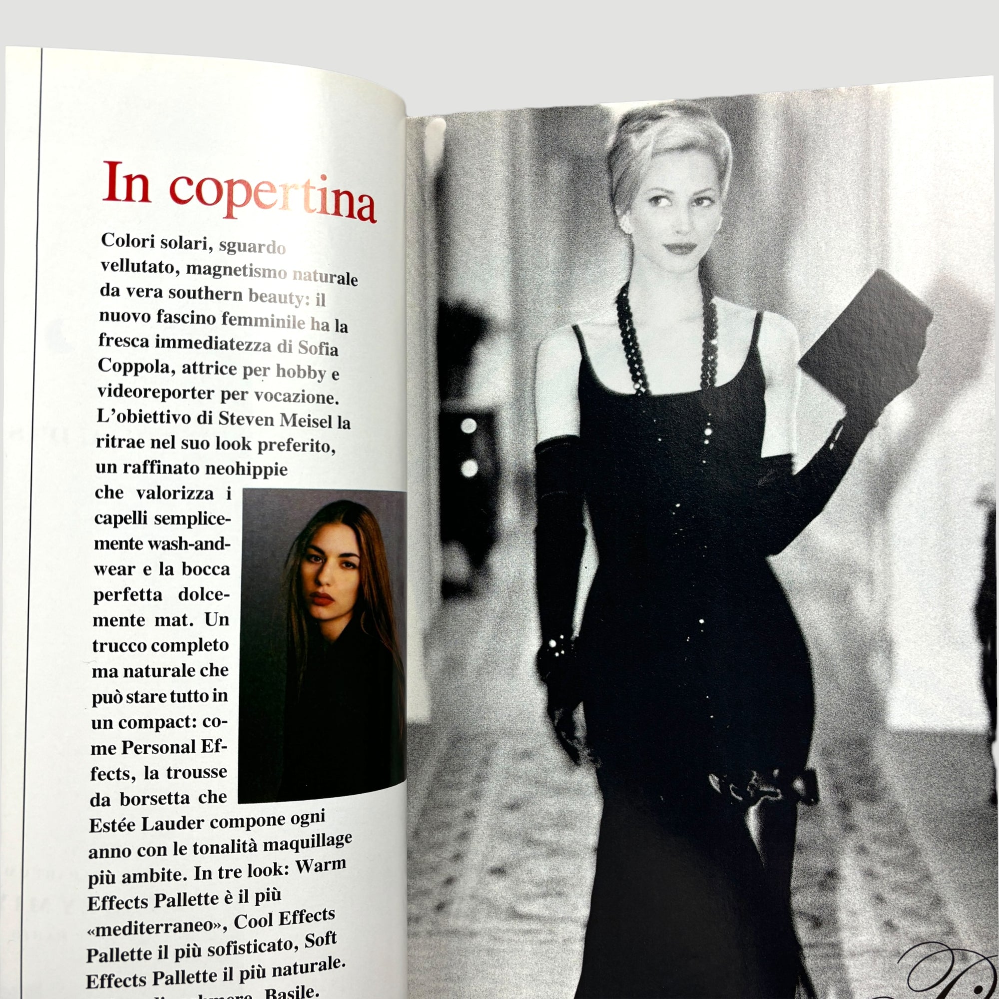 1992 Vogue Italia Sofia Coppola Cover Issue