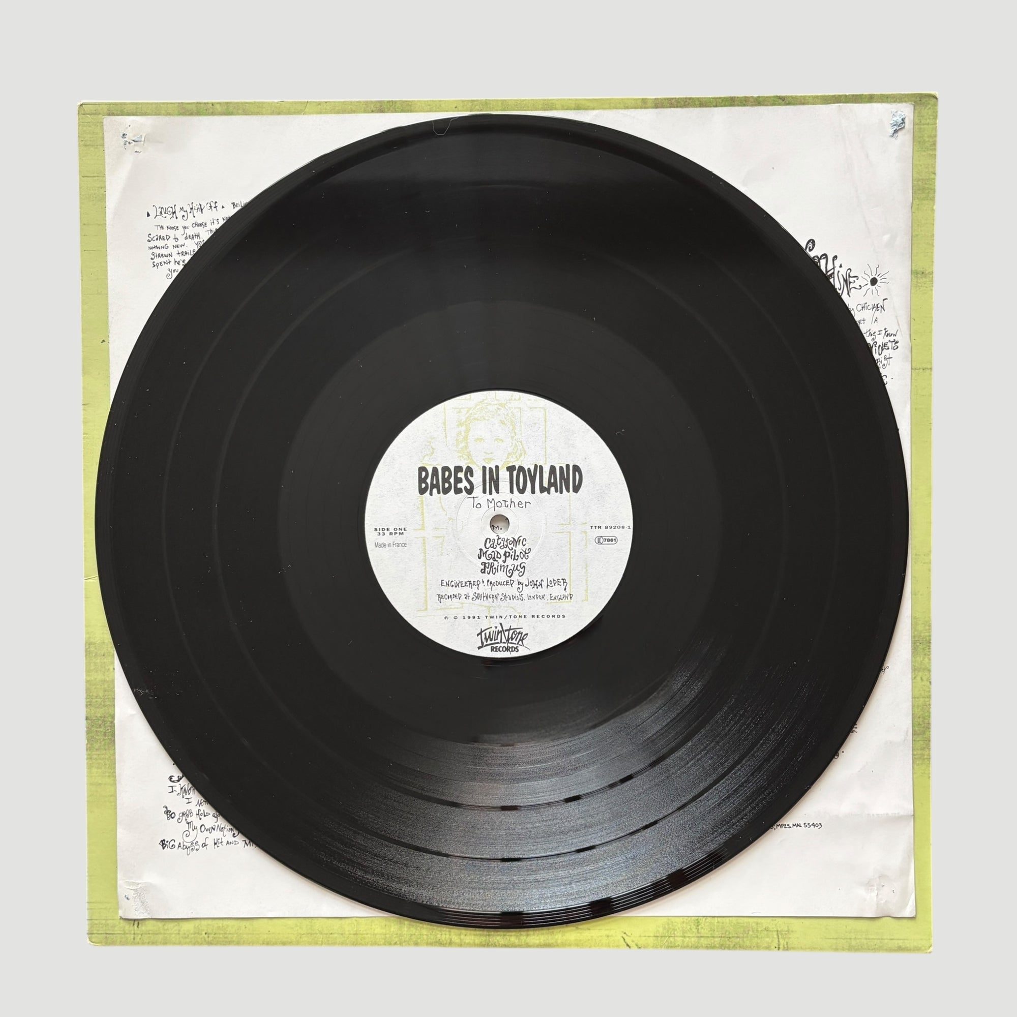 1991 Babes in Toyland To Mother UK 1st Press EP