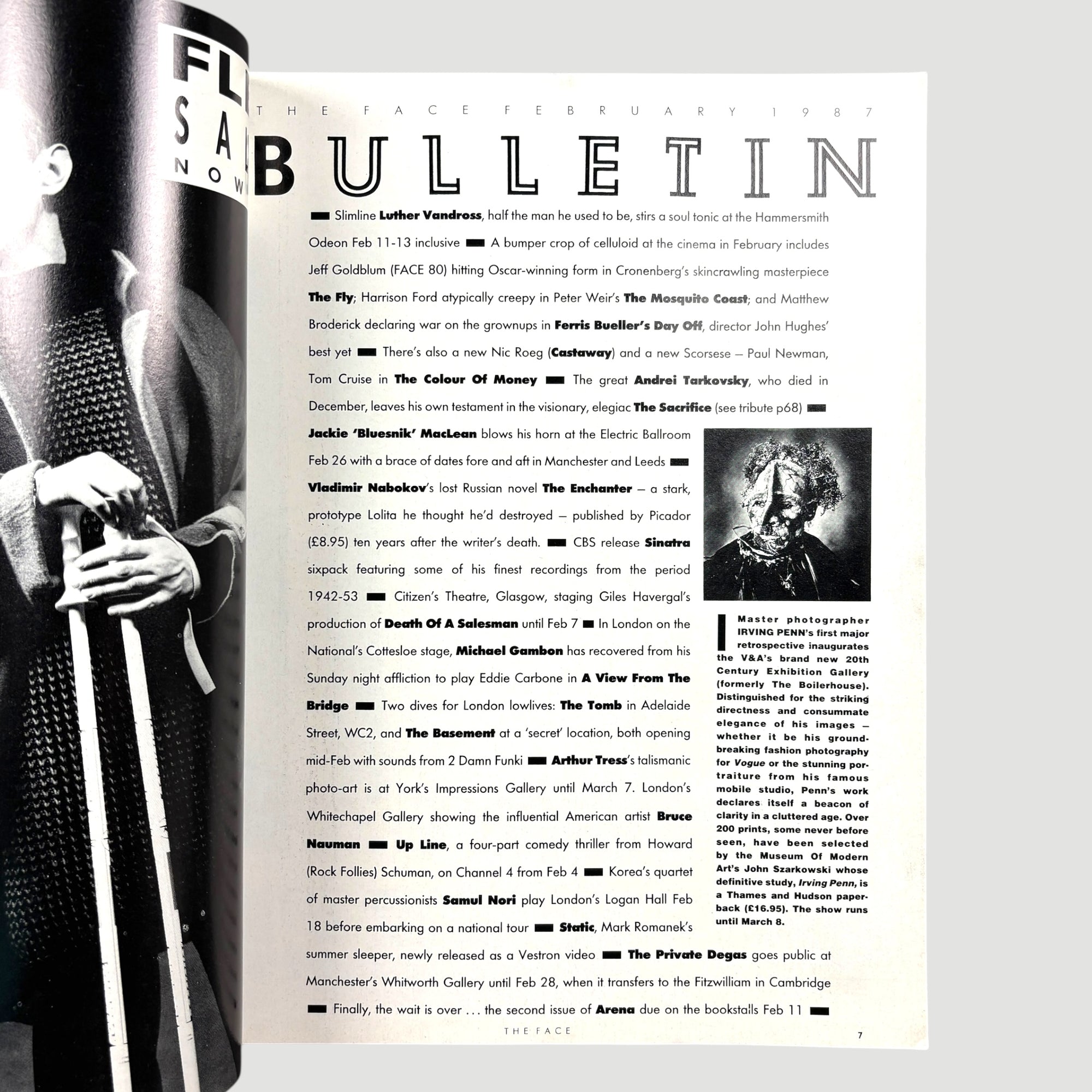 1987 The Face Magazine Isabella Rossellini/Blue Velvet Cover Issue