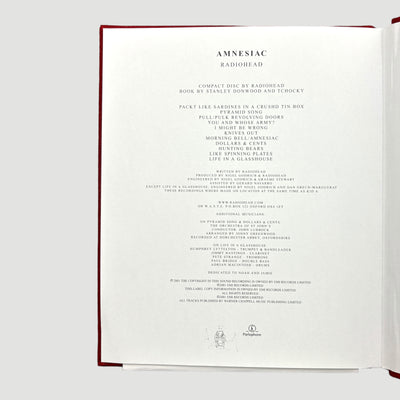 2001 Radiohead 'Amenesiac' Library Hardback Book + CD