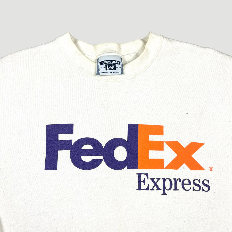 90's FedEx Staff White Sweatshirt