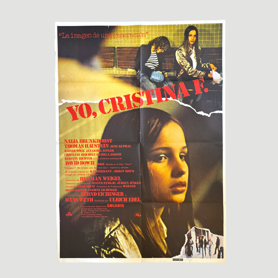 1981 Christiane F. Spanish Release Poster