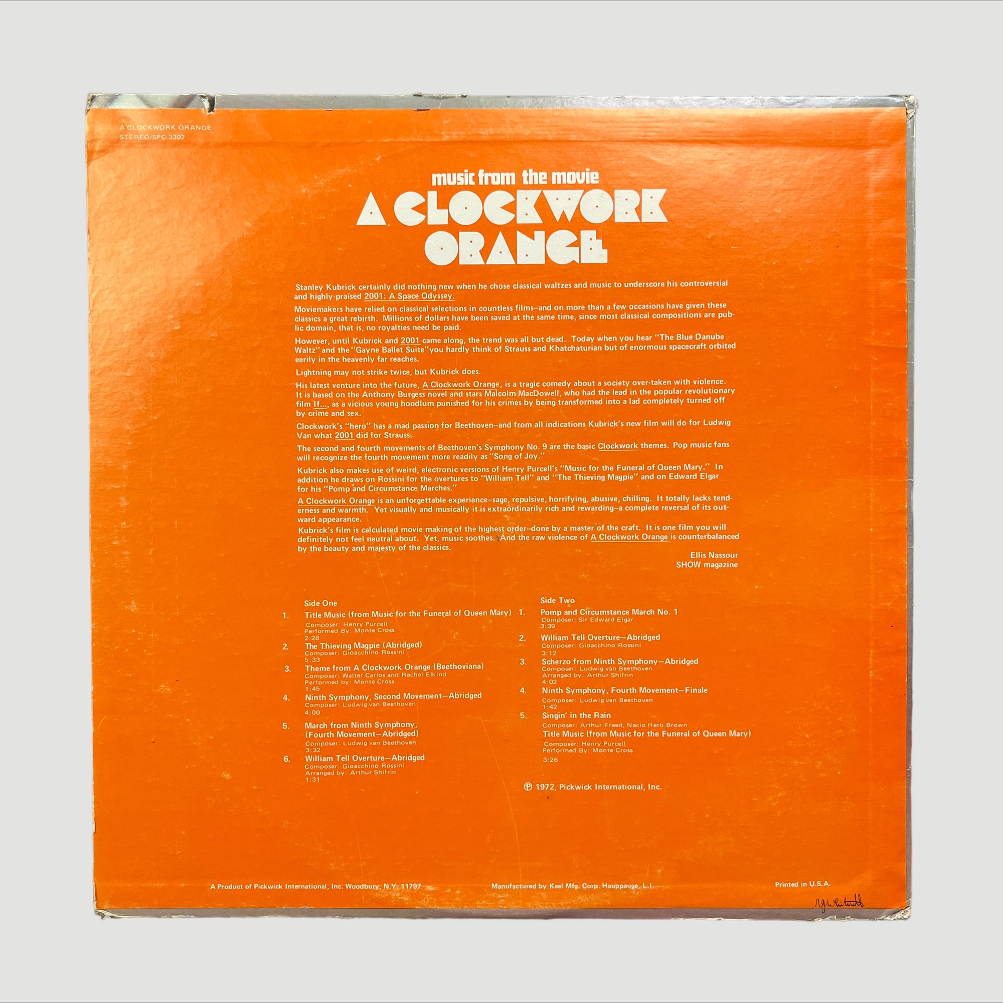 70's Clockwork Orange OST LP