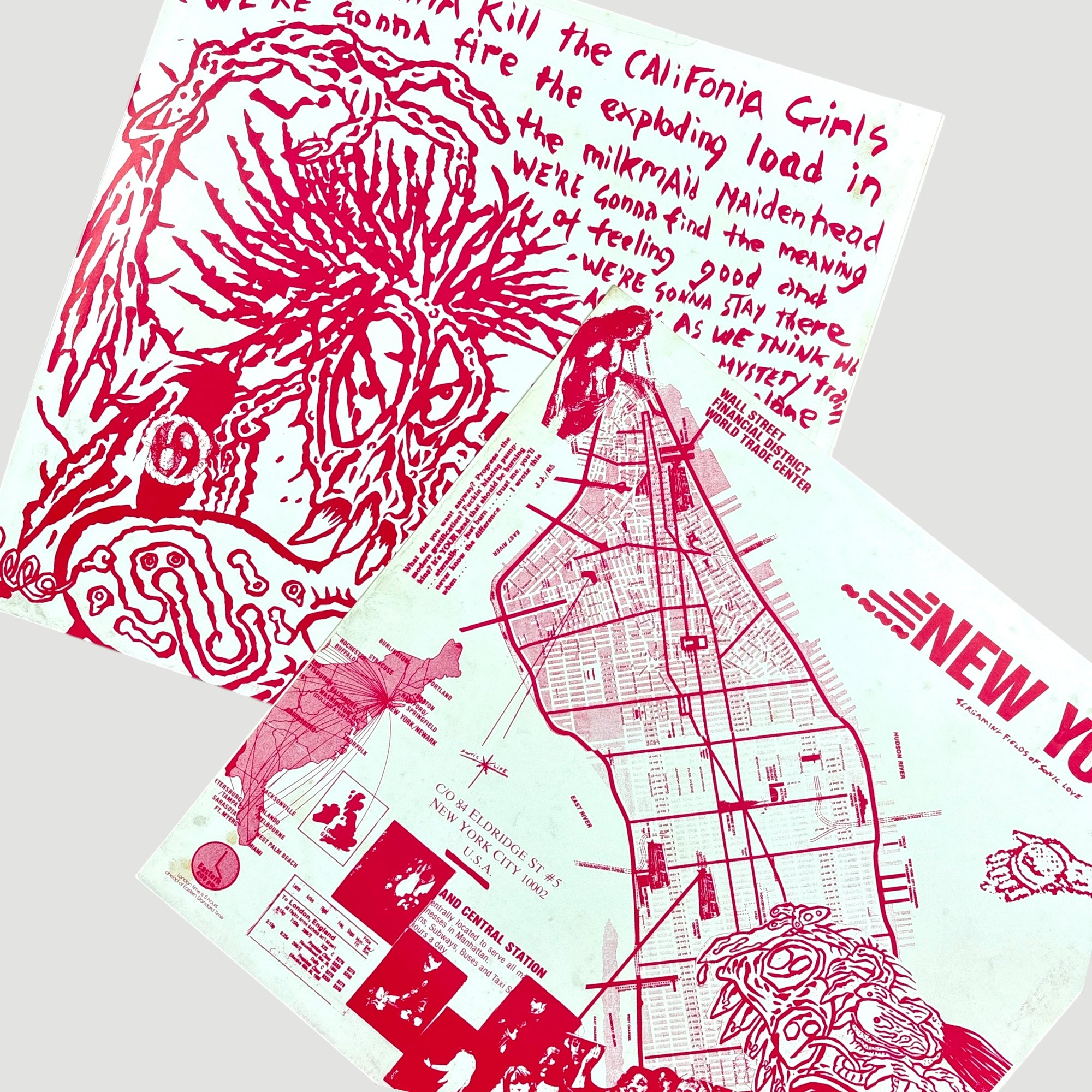 1986 Sonic Youth Walls Have Ears 1st UK Press LP