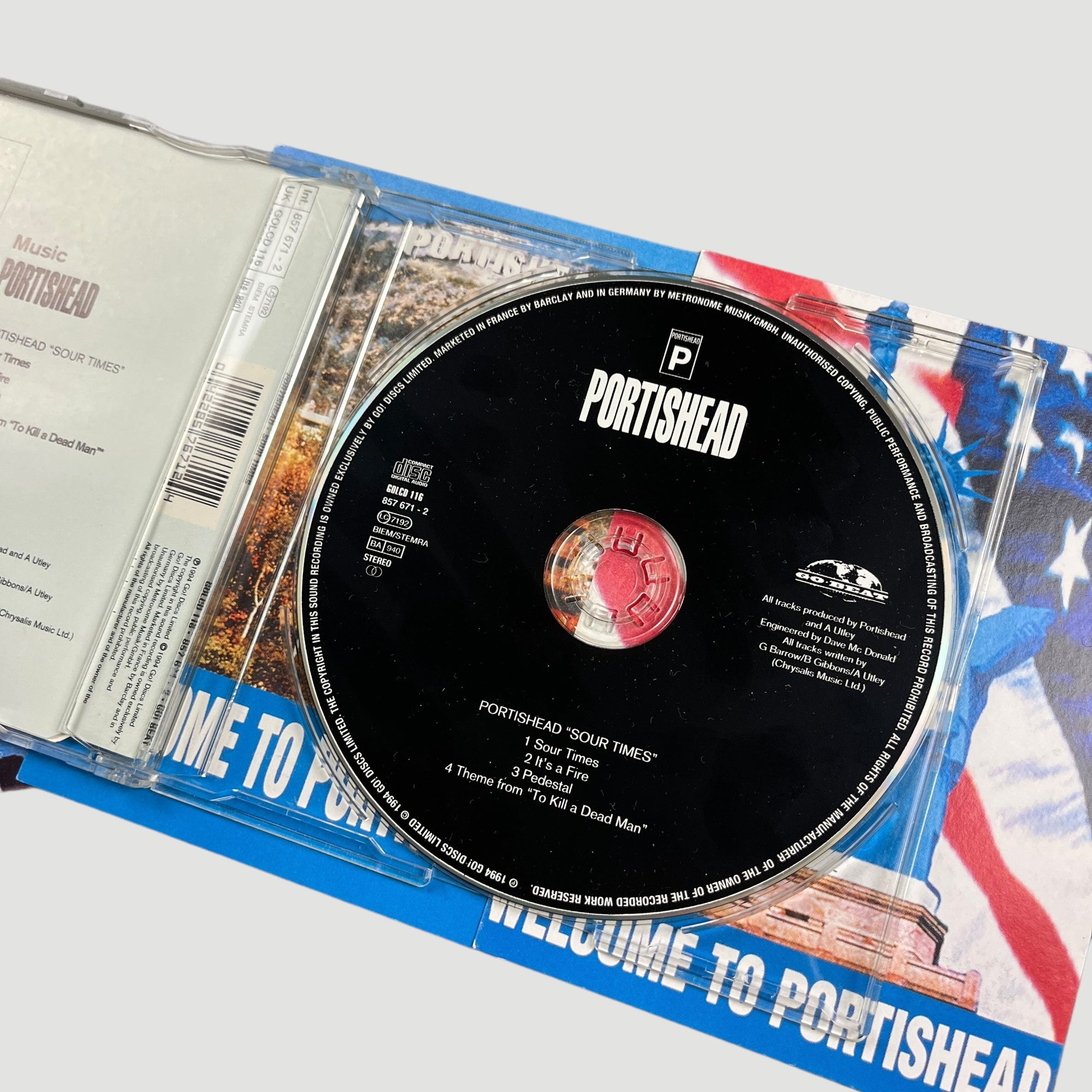 1994 Portishead Sour Times UK CD Single + 3 Postcards