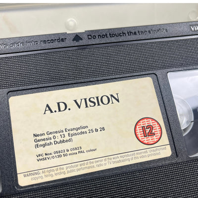 1997 Neon Genesis Evangelion Genesis 0:13 VHS