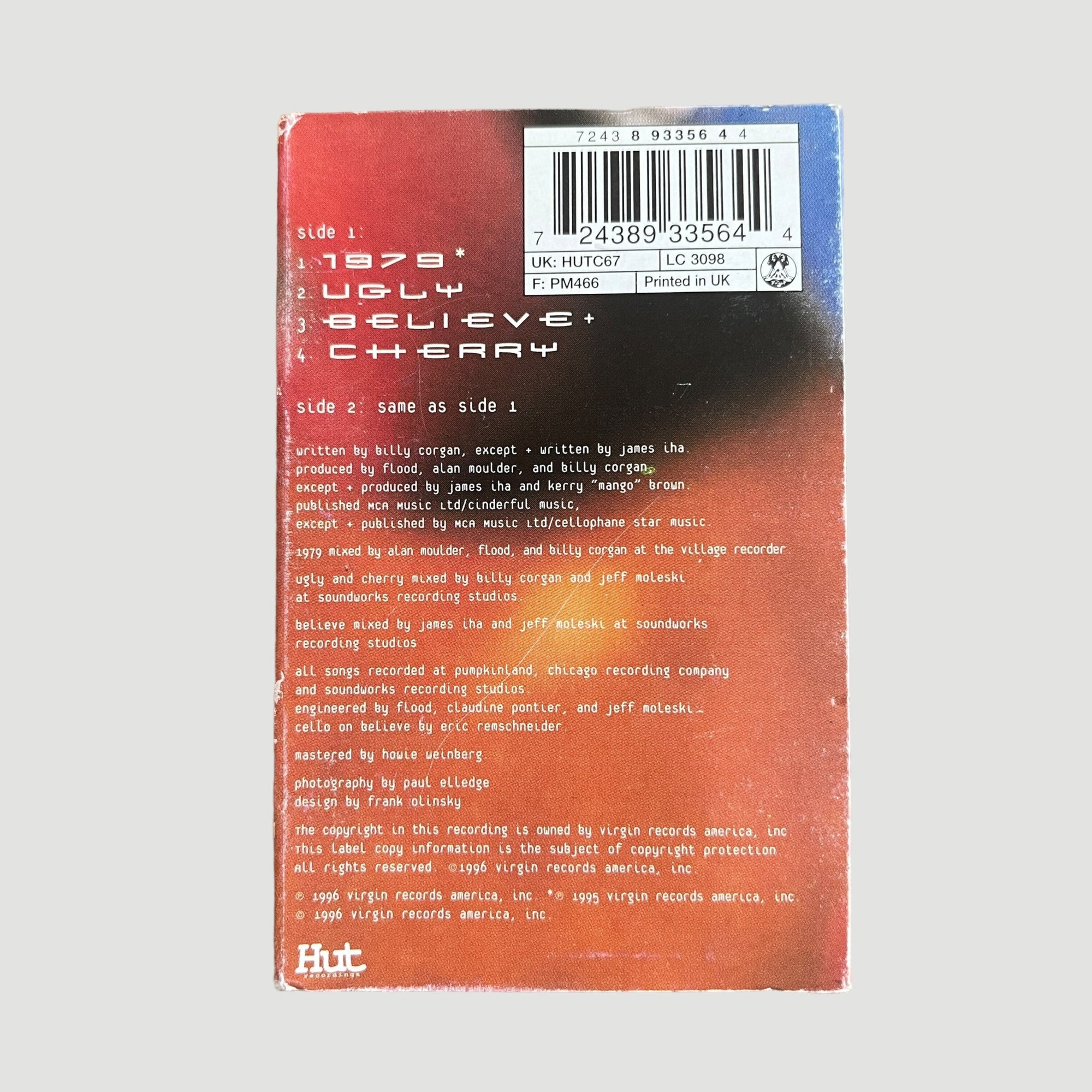 1996 The Smashing Pumpkins 1979 UK Cassette