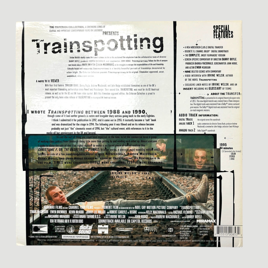 1997 Trainspotting UK Criterion Gatefold Laserdisc