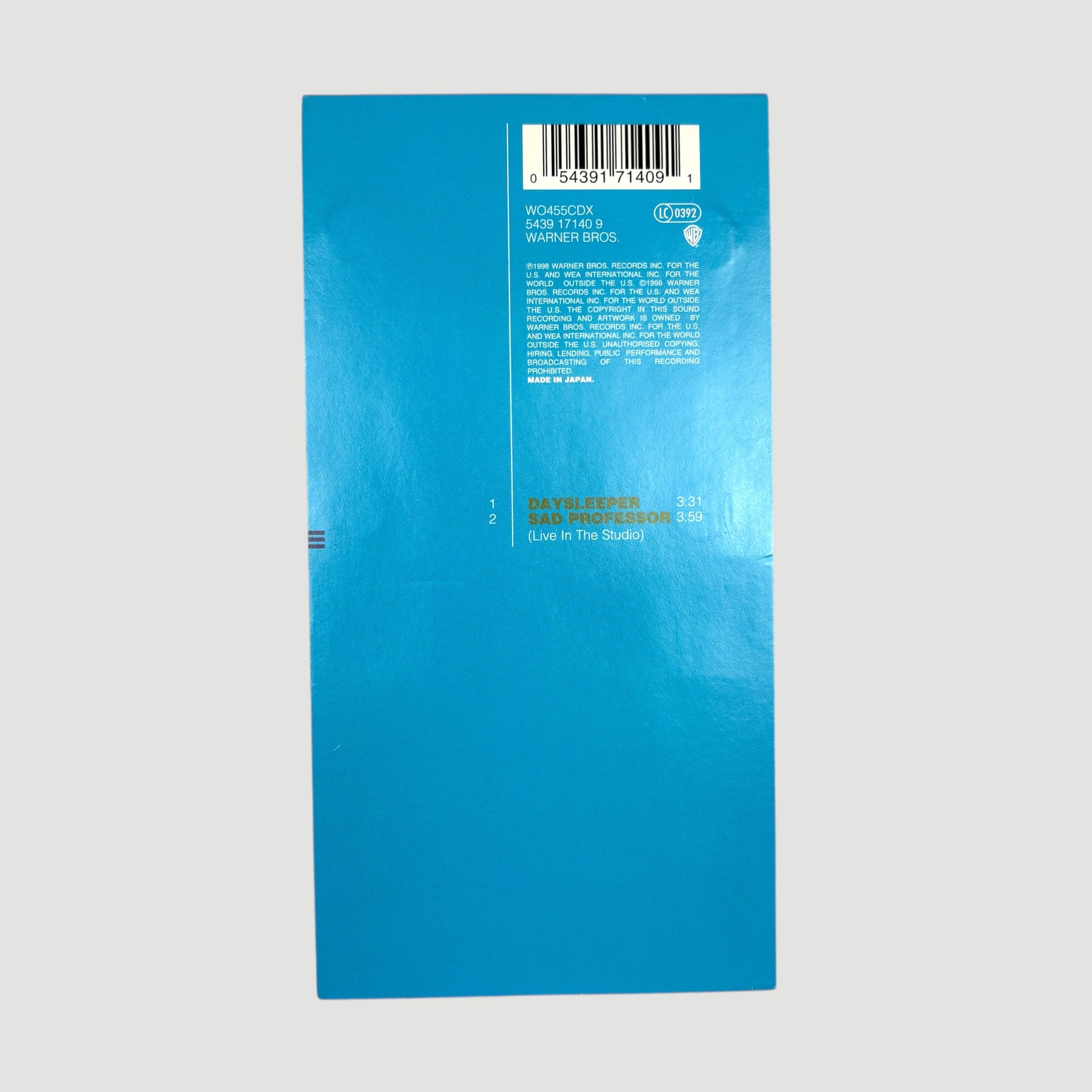 1998 R.E.M. Daysleeper UK 3" CD Snap Pack Single